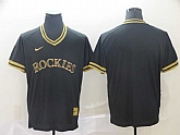 Rockies Blank Black Gold Nike Cooperstown Collection Legend V Neck Jersey (1),baseball caps,new era cap wholesale,wholesale hats